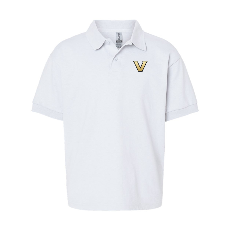Youth Vanderbilt Commodores Gildan Dry Blend Jersey Polo